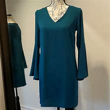 Adrienne Vittadini Dresses | Adrienne Vittadini Shift Mini Dress, Size 2 | Color: Green | Size: 2