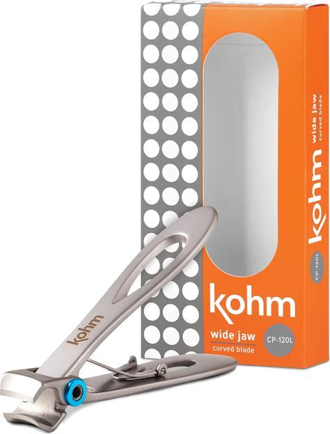 KOHM Nail Clippers For Thick Nails - Heavy Duty, Wide Mouth