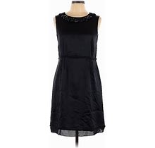 Vivienne Tam Casual Dress - A-Line Crew Neck Sleeveless: Black Print Dresses - Women's Size 10