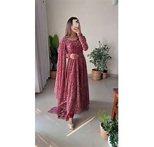 Anarkali Suit With Dupatta Set Anarkali Dress Indian Salwar Kameez Wedding Suit