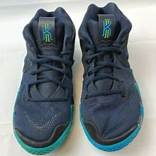 Nike Kyrie 4 Basketball Shoes Youth Size 6.5Y Sneakers Blue Guc