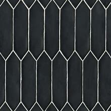 Bedrosians Reine 3" X 12" Ceramic Tile In Black | Size 12.0 H X 3.0 W X 0.38 D In | BEDR3855_38053688 | Allmodern