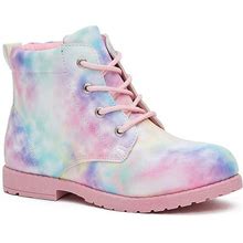 FABKIDS Tie Dye Combat Boot Kids' | Girl's | Multicolor | Size 3 Youth | Boots