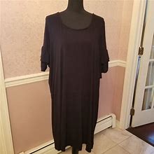 Lane Bryant Dresses | Black Lane Bryant Dress. Mid Calf Length. | Color: Black | Size: 22