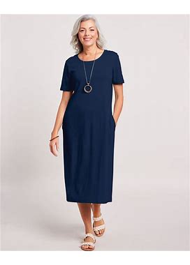 Blair Women's Essential Knit Dress - Blue - L - Misses