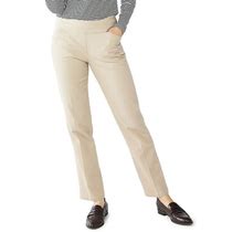 Women's Croft & Barrow® Effortless Stretch Pull-On Straight-Leg Pants, Size: 14, Dark Brown