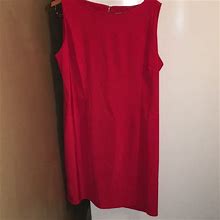 Danny & Nicole Dresses | Ladies Red Plus Size Sheath Dress | Color: Red | Size: 18