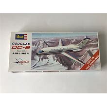 Vintage Revell Douglas DC-9 H246 Great Britain Issue Airplane Model Kit
