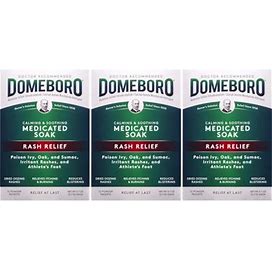 3 Pack - Domeboro Soothing Soak Rash Relief Astringent, One Box Of 12 Packets Each