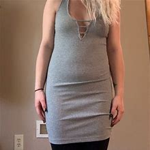 Forever 21 Dresses | Tank Top Knit Dress | Color: Gray | Size: Im 5"2 And 125Lbs... Hope That Helps :)