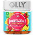 OLLY Prenatal Multivitamin Gummy Folic Acid Omega 3 DHA Supplement 60 Count