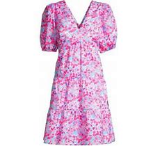 Lilly Pulitzer Women's Nalani Floral Cotton Minidress - Aura Pink - Size 6
