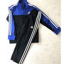 Adidas Tracksuit Youth Kids Size 6 Blue/Black Jacket, Size 6 Black