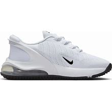 Nike Air Max 270 GO White/White/Black Grade School Boys' Shoes, Size: 5.5