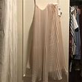 French Connection Dresses | Strapless Pleated Pink Dress | Color: Cream/Pink | Size: 0