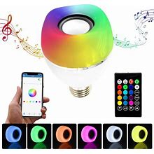LED RGB Color Changing Smart Speaker Bulb - Bluetooth Music Light - E27 - Birddog Lighting