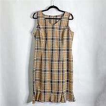 Danny & Nicole Dresses | 90S Vintage Danny And Nicole Clueless Plaid Dress | Color: Red/Tan | Size: 12