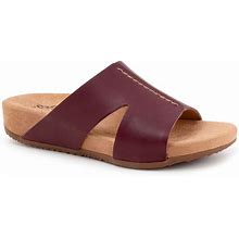 Wide Width Women's Beverly Slip On Sandal By Softwalk In Dark Brown (Size 10 W)