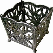 Outdoor Living And Style 8 Distressed Bronze Finish Hummingbird Flower Pot Planter