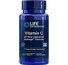 Life Extension Vitamin C 24-Hour Liposomal Hydrogel™ Formula (60 Tablets, Vegetarian)
