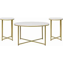 Flash Furniture Hampstead Collection 35.5" X 35.5" Living Room Accent Table Set