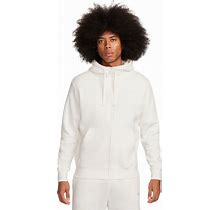 Nike Men's Sportswear Club Fleece Full-Zip Hoodie - Sail/Sail/White - Size XL Tall