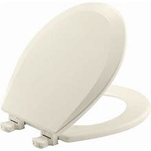 Round Closed Front Toilet Seat With Cover In Biscuit Easy Change