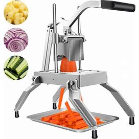 VEVOR Commercial Vegetable Fruit Dicer 3/16" Blade Onion Cutter Heavy Duty Stainless Steel Removable And Replaceable Kattex Chopper Tomato Slicer