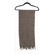 Lambswool Scarf Wool Fall Winter Made In Italy Brown Taupe One Size | Color: Brown | Size: Os