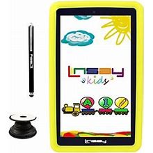 Linsay 7 Tablet With Holder, Pen, And Case, Wifi, 2GB RAM, 64GB Storage, Android 13, Yellow/Black (F | Quill