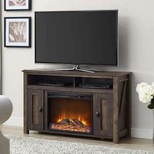 Ameriwood Home Farmington Electric Fireplace TV Console For Tvs Up To 60"",Rustic