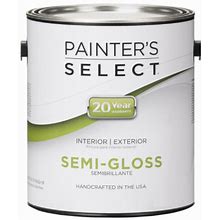 Interior Latex House Paint, Semi-Gloss Pastel Base, 1-Gal.