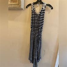 Btween Dresses | Striped Asymmetrical Dress | Color: Blue/White | Size: 10G