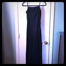 Long Fitted Dress | Color: Black | Size: M