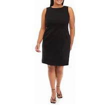 The Limited Women's Plus Size Compression Sheath Dress, Black, 22W