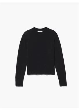 FRAME Cashmere Clean Crew Sweater | Noir | Size Large