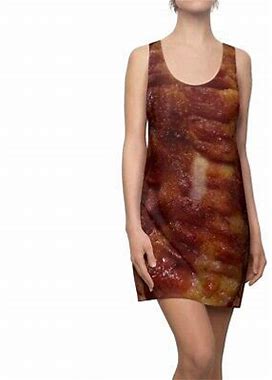 Realistic Bacon Dress, Funny Costume, Breakfast Group, Halloween