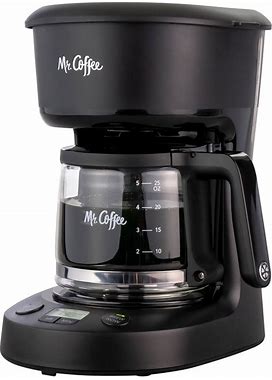 Mr. Coffee 5-Cup Programmable Coffee Maker 25 Oz. Mini Brew, Black FAST