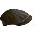Gray 100% Wool Newsboy Cap Driving Cabbie Hat
