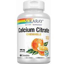 Solaray Calcium Citrate Chewable Natural Orange 1000 Mg - 60 Chewables
