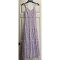Lulus Womens Lavender Lace Maxi Dress Tiered Lined Sz Xs