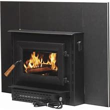 Vogelzang Deluxe Wood Burning Fireplace Insert With Blower And Vent Ki