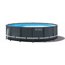 Intex 16 Foot X 48 Inch Ultra XTR Frame Above Ground Swimming Pool Set W/ Pump