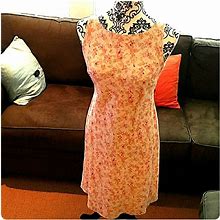 Ann Taylor Loft Dresses | Floral Dress | Color: Cream/Pink | Size: 2