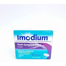 Imodium Multi-Symptom Relief Anti-Diarrheal Medicine Caplets, 12 Ct.