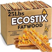 Fatwood Fire Starter Kindling Firewood Sticks For Wood Stoves Campfires 25 Lbs