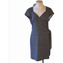 Loft Dresses | Ann Taylor Loft Wrap Dress | Color: Black/White | Size: 12
