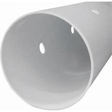 Charlotte Pipe 4 in. X 10 ft. Indiana Perforated PVC Drain & Sewer Pipe, Belled End