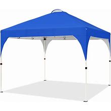 Yaheetech 10x10ft Outdoor Pop Up Canopy For Garden Patio Park Market, Blue
