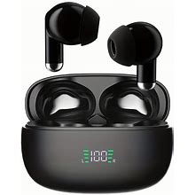 New Wireless 5.3 Earbuds For Running Sports, Mini Wireless Earphones Hifi Stereo With Dual-LED Display, Waterproof Earphones Built-In,By Temu